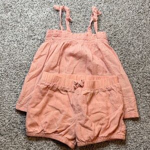 Carter's Peach Kids Shorts Set